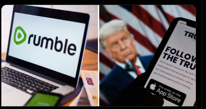 Trumps neue Social-Media-Plattform einigt sich auf Rumble